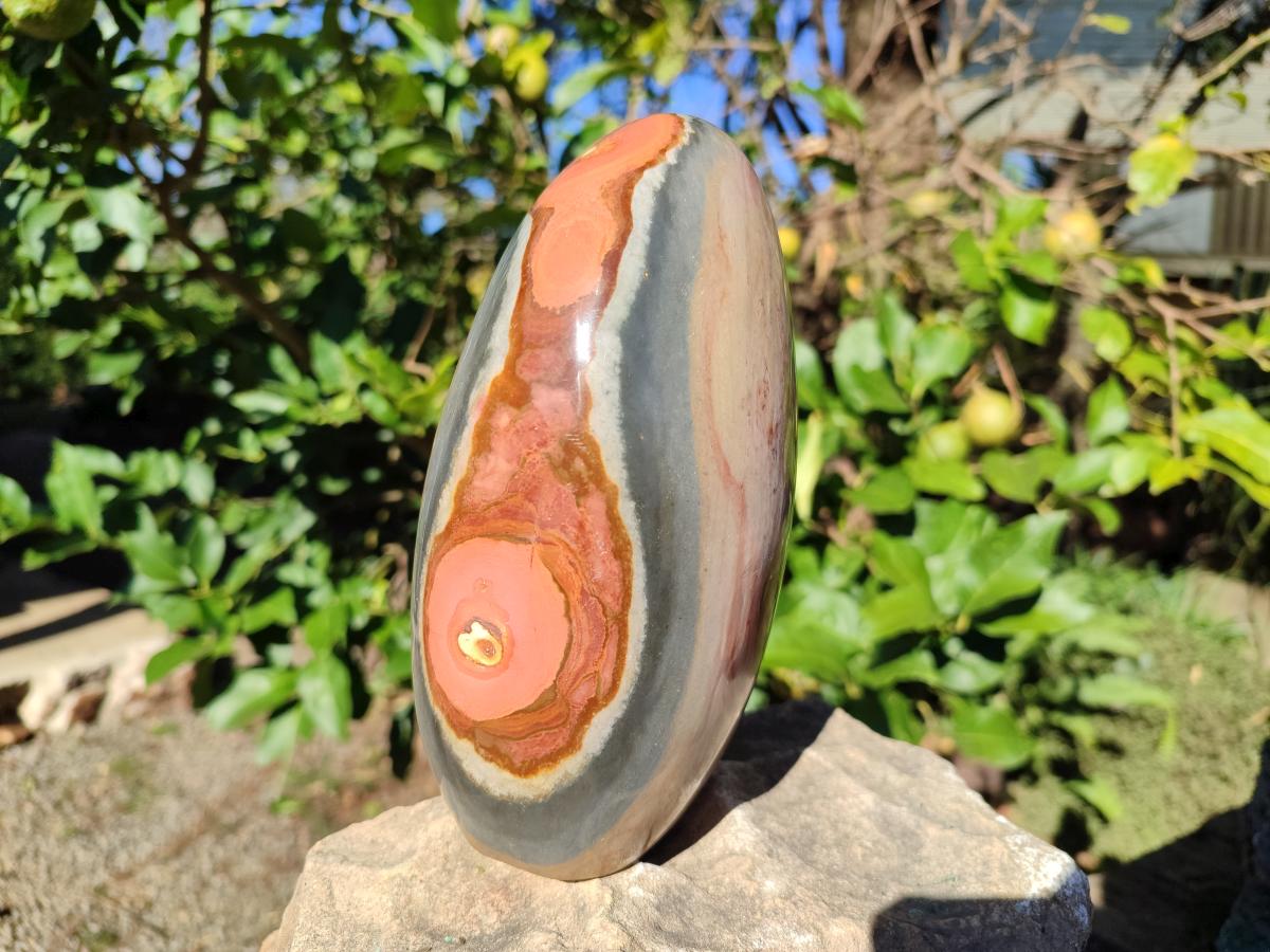 Polished Large Polychrome Jasper Standing Display Piece x 1 From NW Coast, Madagascar - Toprock Gemstones and Minerals 
