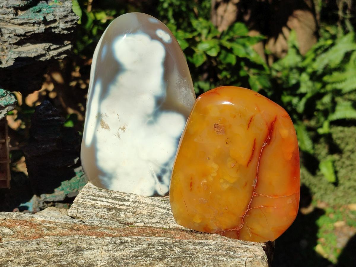 Polished Mixed Multi Mineral Display Pieces x 3 From Madagascar - Toprock Gemstones and Minerals 