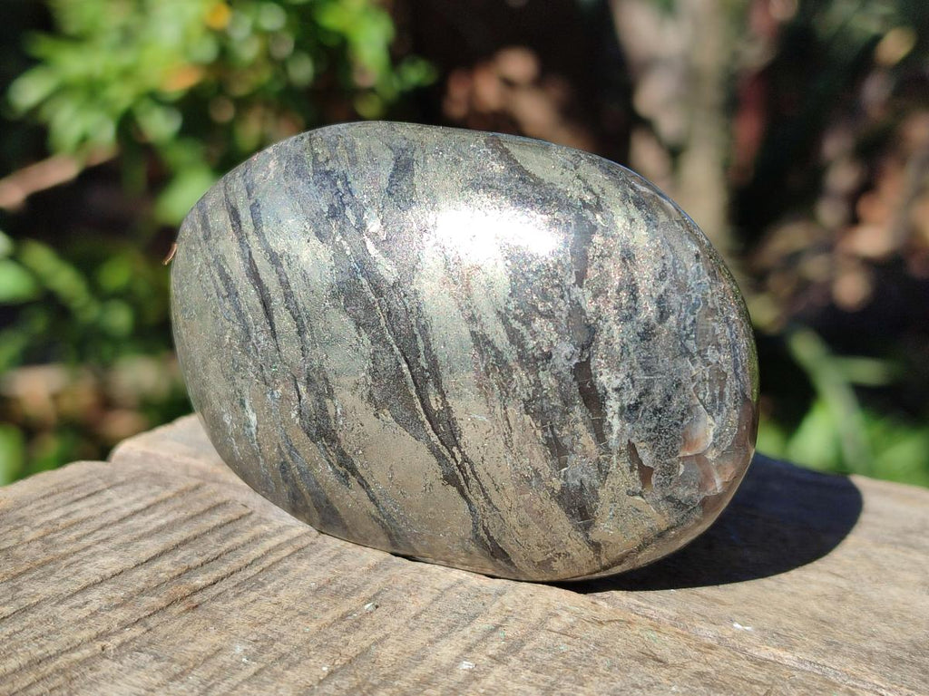 Polished Basalt Pharaoh Stone Galets x 6 From Iron Duke Mine, Zimbabwe - Toprock Gemstones and Minerals 