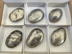 Polished Basalt Pharaoh Stone Galets x 6 From Iron Duke Mine, Zimbabwe - Toprock Gemstones and Minerals 
