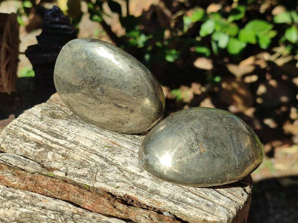 Polished Basalt Pharaoh Stone Galets x 6 From Iron Duke Mine, Zimbabwe - Toprock Gemstones and Minerals 