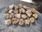 Natural Golden Limonite Quartz Clusters x 35 From Solwezi, Zambia - Toprock Gemstones and Minerals 