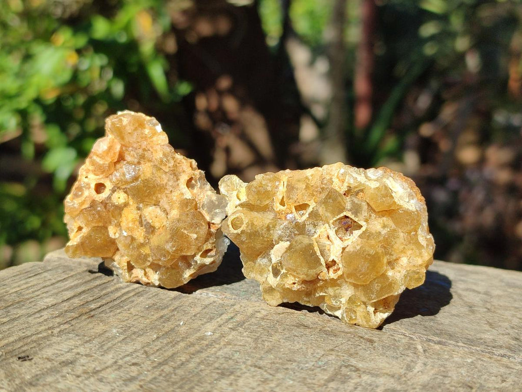 Natural Golden Limonite Quartz Clusters x 35 From Solwezi, Zambia - Toprock Gemstones and Minerals 