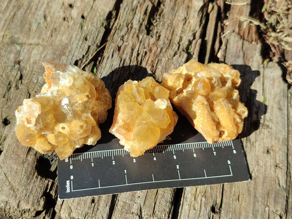 Natural Golden Limonite Quartz Clusters x 35 From Solwezi, Zambia - Toprock Gemstones and Minerals 