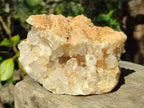 Natural Golden Limonite Quartz Clusters x 3 From Solwezi, Zambia - Toprock Gemstones and Minerals 