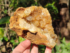 Natural Golden Limonite Quartz Clusters x 3 From Solwezi, Zambia - Toprock Gemstones and Minerals 