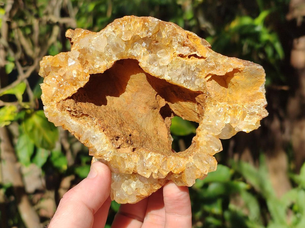 Natural Golden Limonite Quartz Clusters x 3 From Solwezi, Zambia - Toprock Gemstones and Minerals 