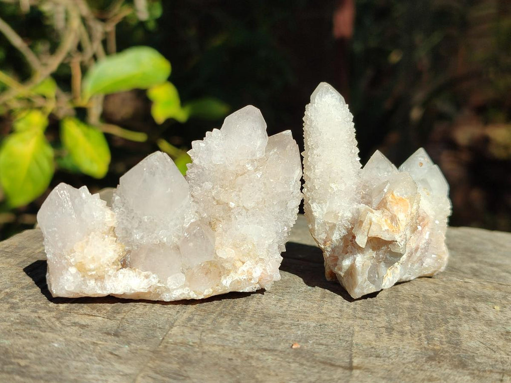 Natural Spirit Quartz Clusters x 12 From Boekenhouthoek, South Africa - Toprock Gemstones and Minerals 
