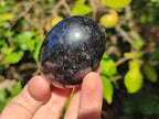 Polished Black Tourmaline Galets x 12 From Madagascar - Toprock Gemstones and Minerals 