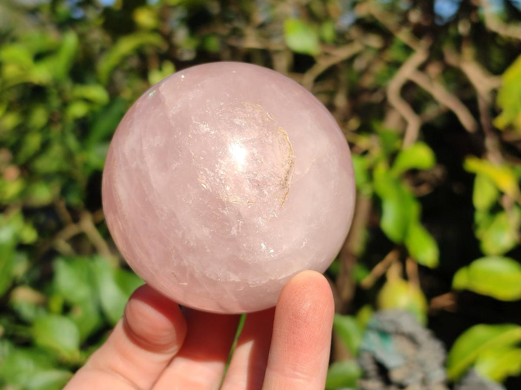 Polished Gemmy Star Rose Quartz Spheres x 2 From Madagascar - Toprock Gemstones and Minerals 