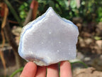 Natural Blue Lace Agate Geode Specimens x 6 From Nsanje, Malawi - Toprock Gemstones and Minerals 