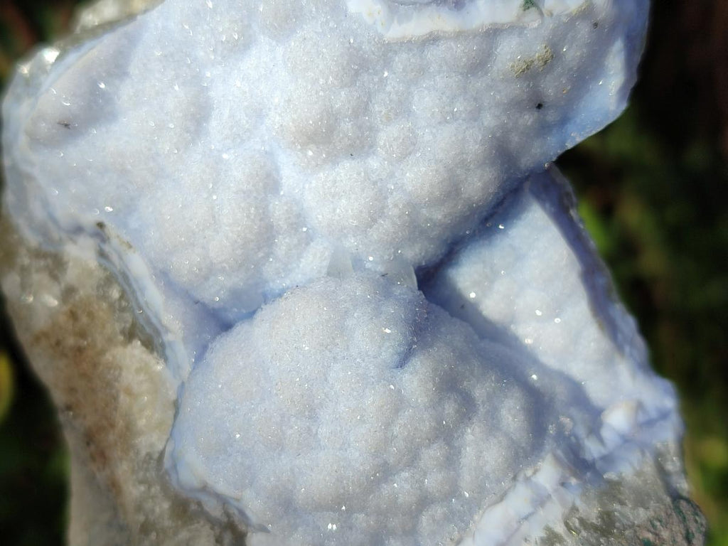 Natural Blue Lace Agate Geode Specimens x 6 From Nsanje, Malawi - Toprock Gemstones and Minerals 