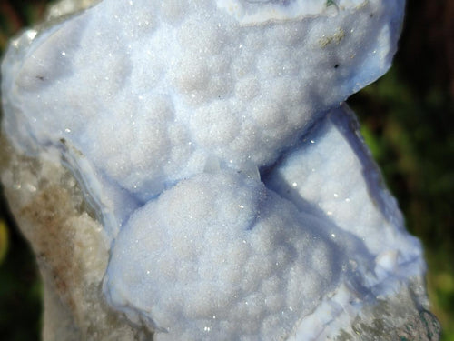 Natural Blue Lace Agate Geode Specimens x 6 From Nsanje, Malawi - Toprock Gemstones and Minerals 