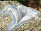Natural Blue Lace Agate Geode Specimens x 6 From Nsanje, Malawi - Toprock Gemstones and Minerals 