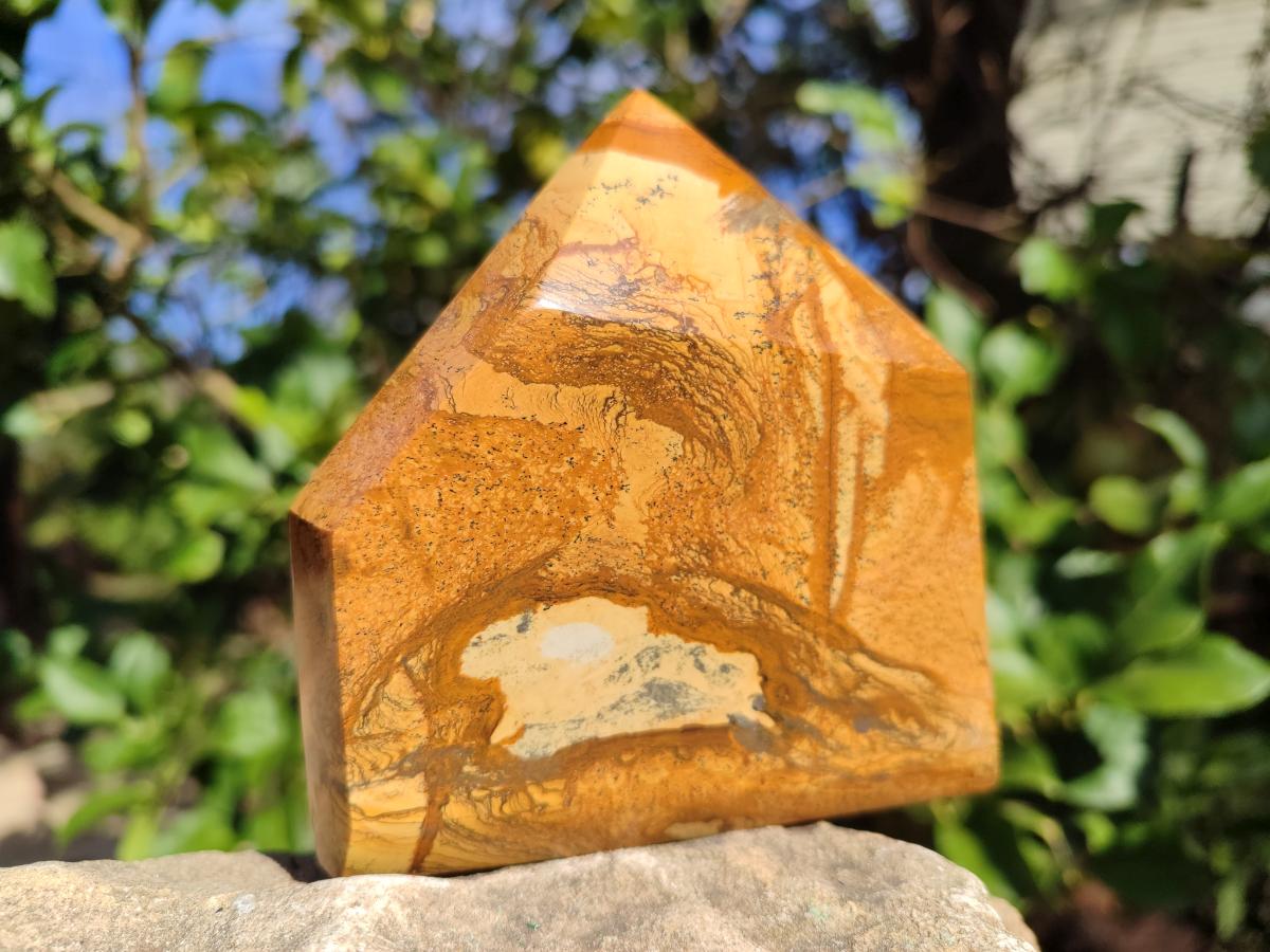 Polished Picture Stone Jasper Display Crystal Points x 2 From Ais-Ais, Namibia - Toprock Gemstones and Minerals 