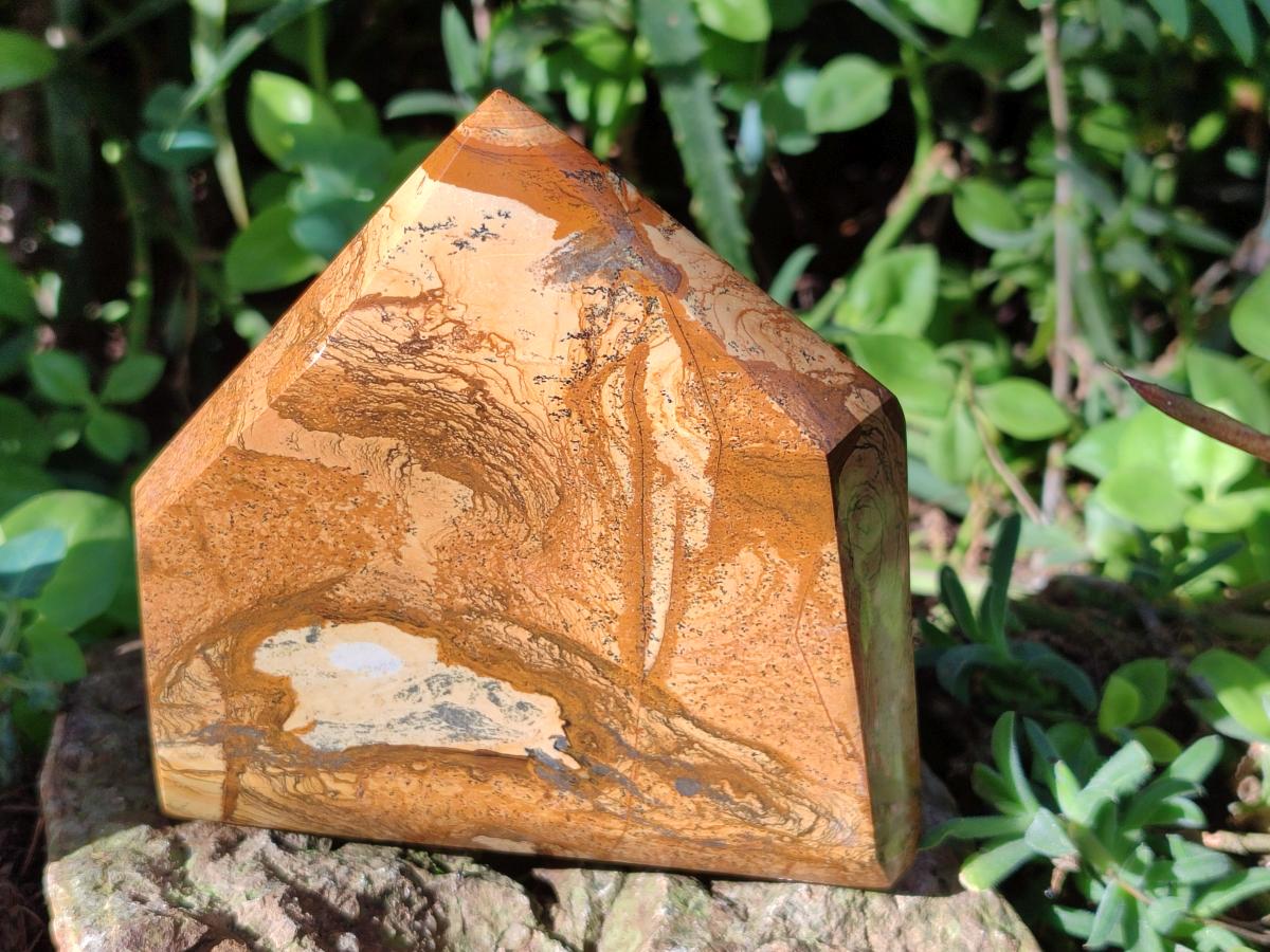 Polished Picture Stone Jasper Display Crystal Points x 2 From Ais-Ais, Namibia - Toprock Gemstones and Minerals 