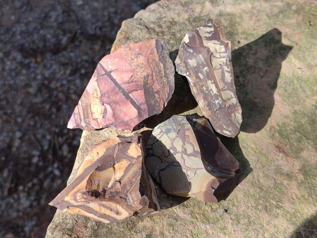 Natural Nguni Jasper Cobbed Specimens x 24 From Northern Cape, South Africa - Toprock Gemstones and Minerals 