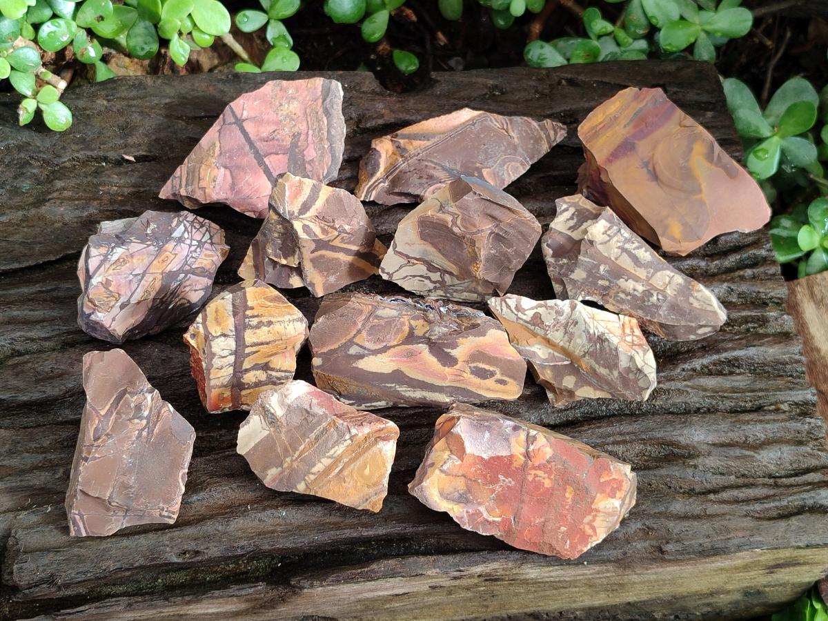 Natural Nguni Jasper Cobbed Specimens x 24 From Northern Cape, South Africa - Toprock Gemstones and Minerals 
