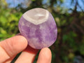 Polished Chevron Amethyst Galets x 40 From Madagascar - Toprock Gemstones and Minerals 