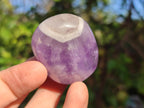 Polished Chevron Amethyst Galets x 40 From Madagascar - Toprock Gemstones and Minerals 