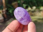 Polished Chevron Amethyst Galets x 40 From Madagascar - Toprock Gemstones and Minerals 