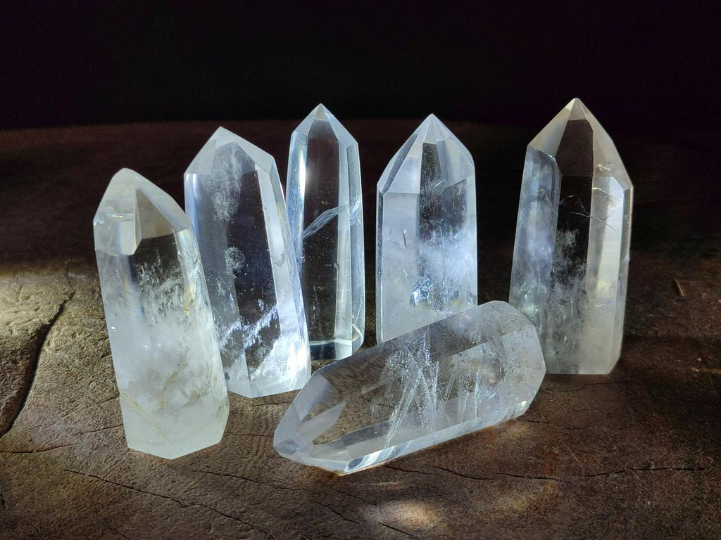 Polished Clear Quartz Display Crystals x 24 From Madagascar - Toprock Gemstones and Minerals 