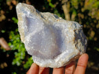 Natural Blue Lace Agate Specimens x 4 From Nsanje, Malawi - Toprock Gemstones and Minerals 