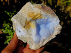 Natural Blue Lace Agate Specimens x 4 From Nsanje, Malawi - Toprock Gemstones and Minerals 