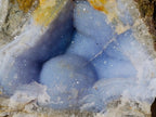 Natural Blue Lace Agate Specimens x 4 From Nsanje, Malawi - Toprock Gemstones and Minerals 