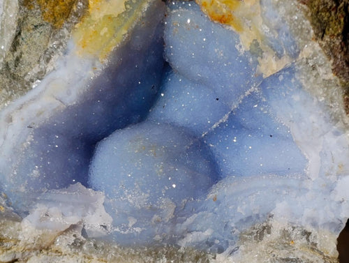 Natural Blue Lace Agate Specimens x 4 From Nsanje, Malawi - Toprock Gemstones and Minerals 