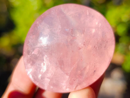 Polished Gemmy Rose Quartz Palm Stones x 20 From Madagascar - Toprock Gemstones and Minerals 