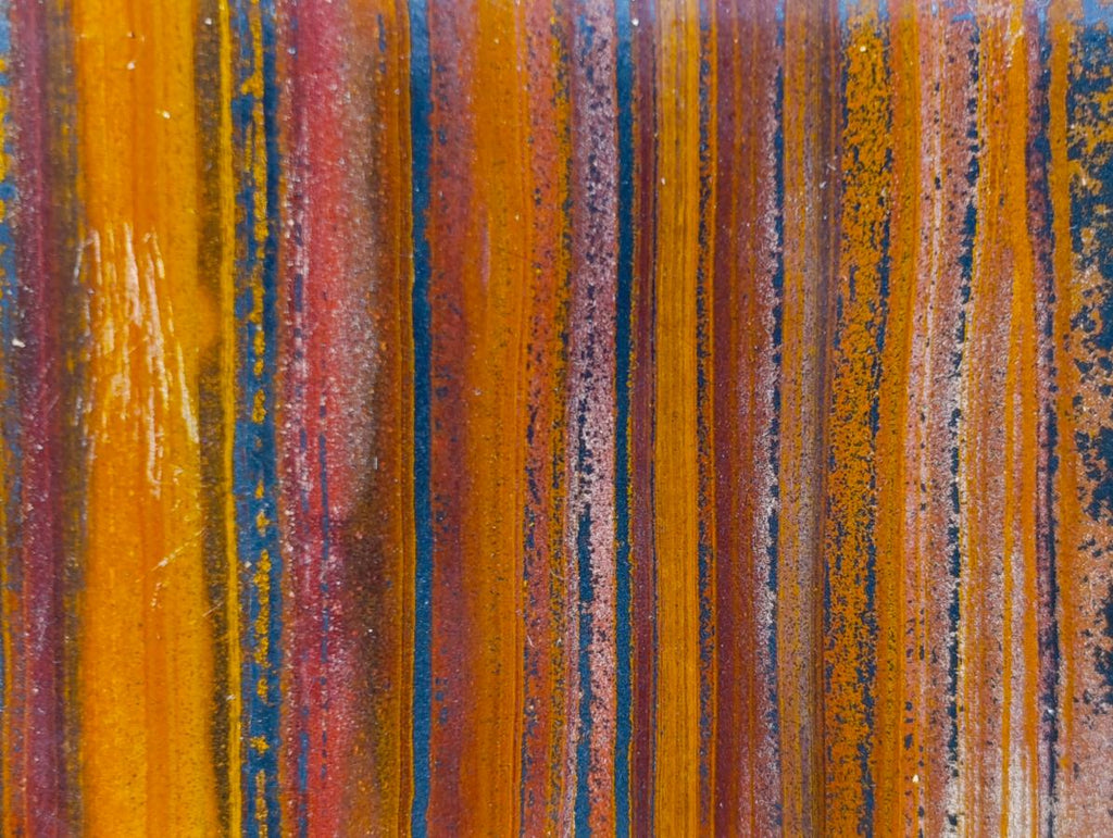 Polished Banded Tiger Iron Standing Display Pieces x 3 From South Africa - Toprock Gemstones and Minerals 