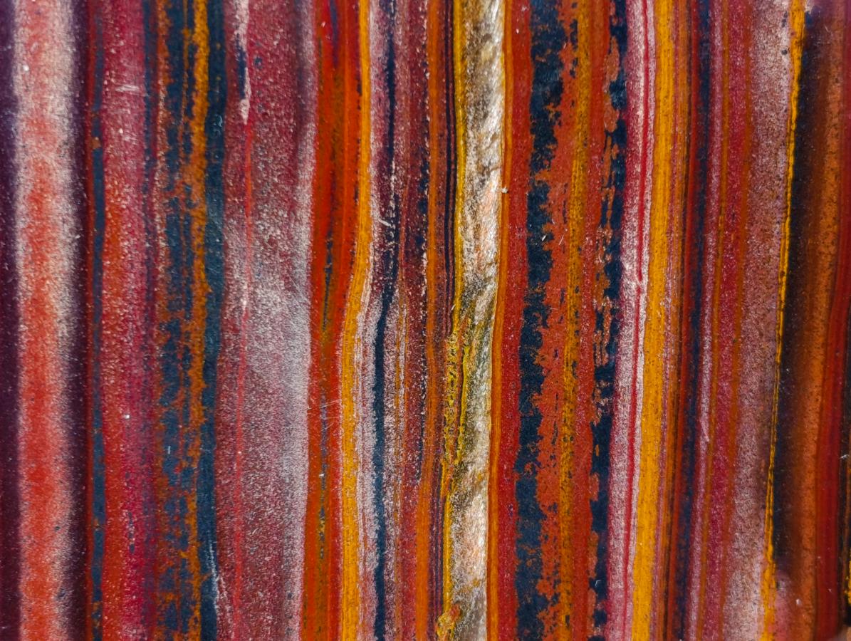 Polished Banded Tiger Iron Standing Display Pieces x 3 From South Africa - Toprock Gemstones and Minerals 
