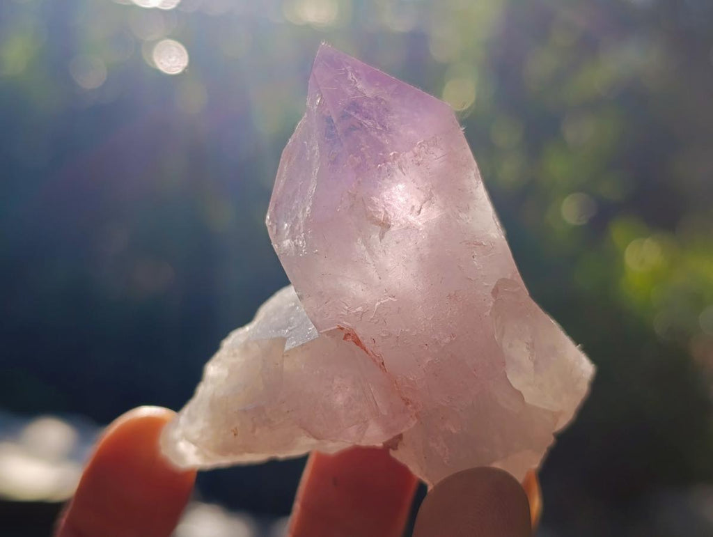 Natural Jacaranda Amethyst Single Crystals x 20 From Mumbwa, Zambia - Toprock Gemstones and Minerals 
