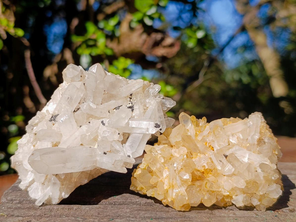 Natural Mix of Quartz Crystal Clusters x 24 From Madagascar - Toprock Gemstones and Minerals 
