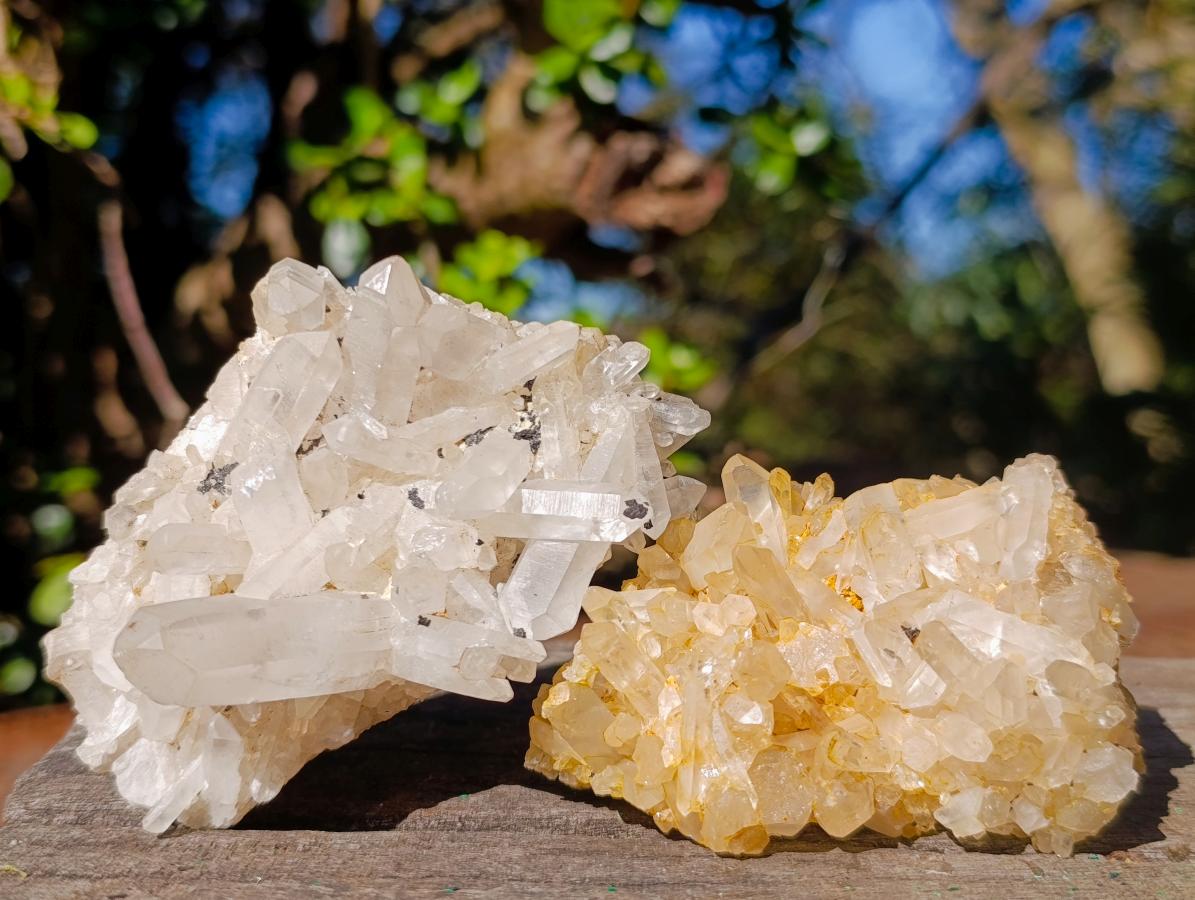 Natural Mix of Quartz Crystal Clusters x 24 From Madagascar - Toprock Gemstones and Minerals 