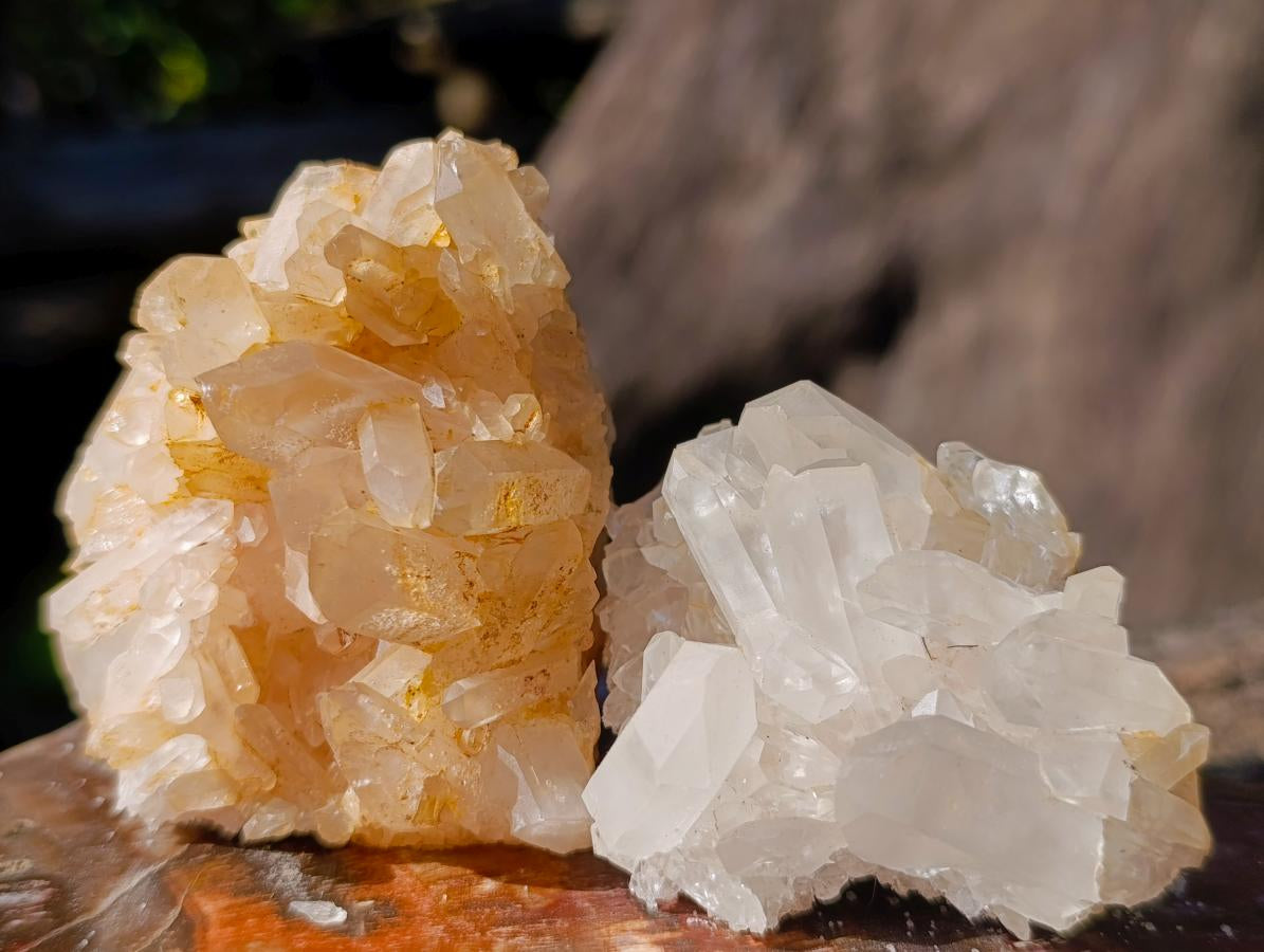Natural Mix of Quartz Crystal Clusters x 24 From Madagascar - Toprock Gemstones and Minerals 