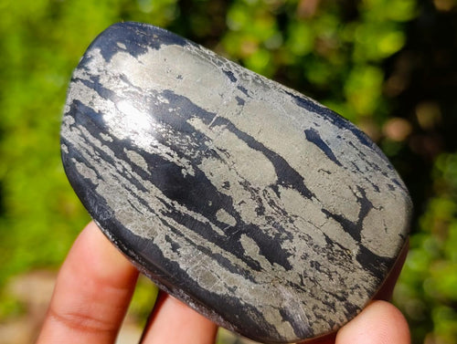 Polished Basalt Pharaoh Stone Galets x 14 From Iron Duke Mine, Zimbabwe - Toprock Gemstones and Minerals 