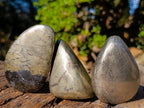 Polished Basalt Pharaoh Stone Galets x 14 From Iron Duke Mine, Zimbabwe - Toprock Gemstones and Minerals 