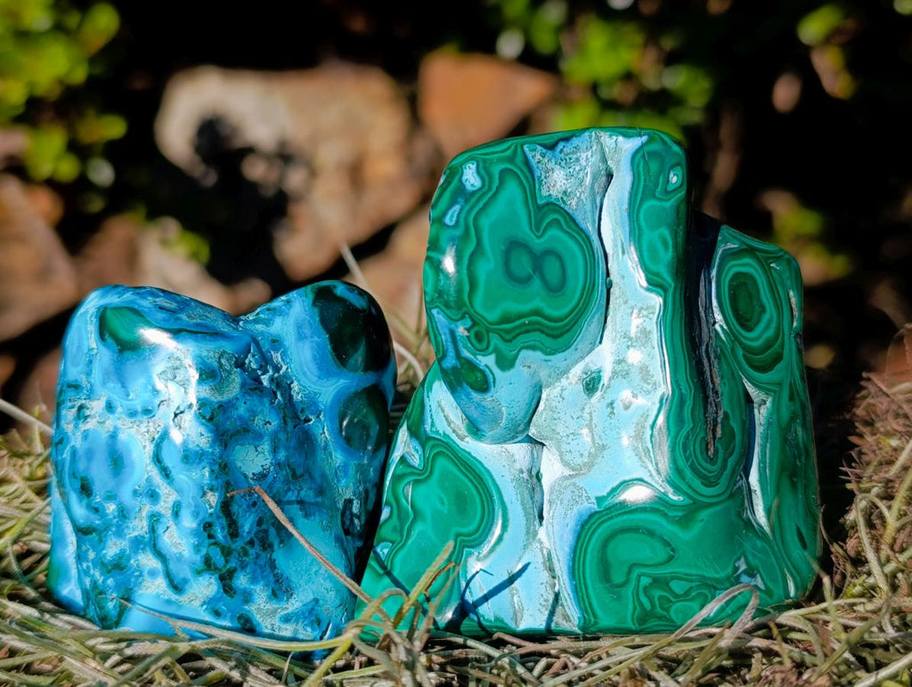 Polished Malacolla Free Forms x 12 From Kulukuluku, Congo - Toprock Gemstones and Minerals 