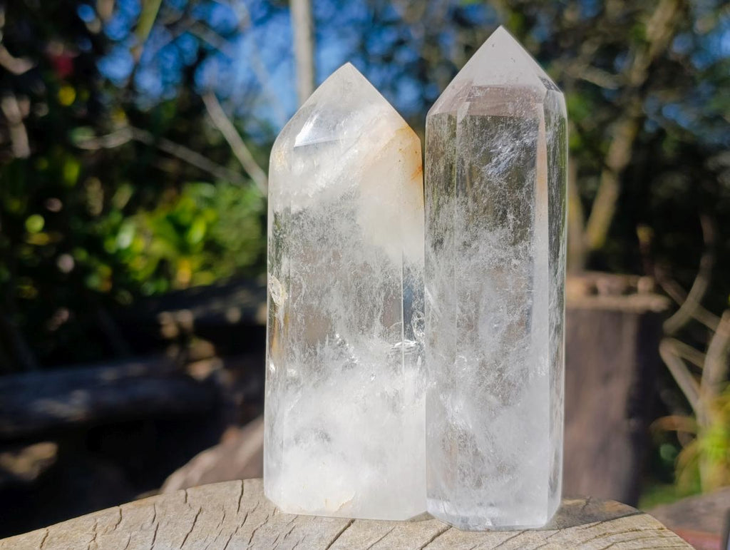 Polished Clear Quartz Display Crystals x 6 From Madagascar - Toprock Gemstones and Minerals 
