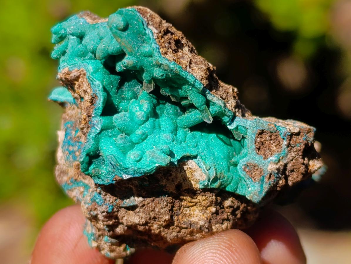 Natural Rare Bladed Barite Specimens with Malachite x 7 From Congo - Toprock Gemstones and Minerals 