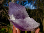Natural Jacaranda Amethyst Crystal and Cluster x 2 From Mumbwa, Zambia - Toprock Gemstones and Minerals 