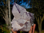 Natural Jacaranda Amethyst Crystal and Cluster x 2 From Mumbwa, Zambia - Toprock Gemstones and Minerals 