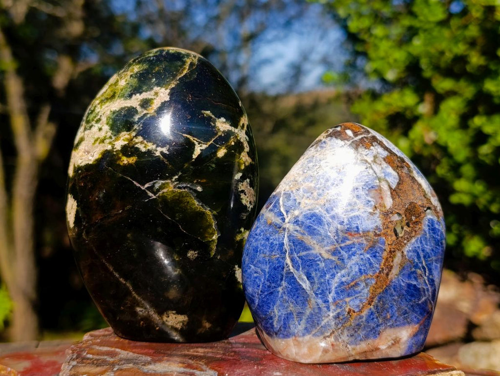 Polished Mixed Multi Mineral Display Pieces x 4 From Southern Africa - Toprock Gemstones and Minerals 