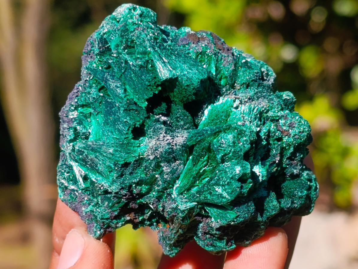Natural Silky Malachite Specimens x 12 From Kasompe, Congo - Toprock Gemstones and Minerals 