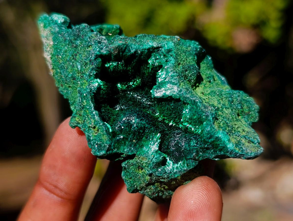 Natural Silky Malachite Specimens x 12 From Kasompe, Congo - Toprock Gemstones and Minerals 