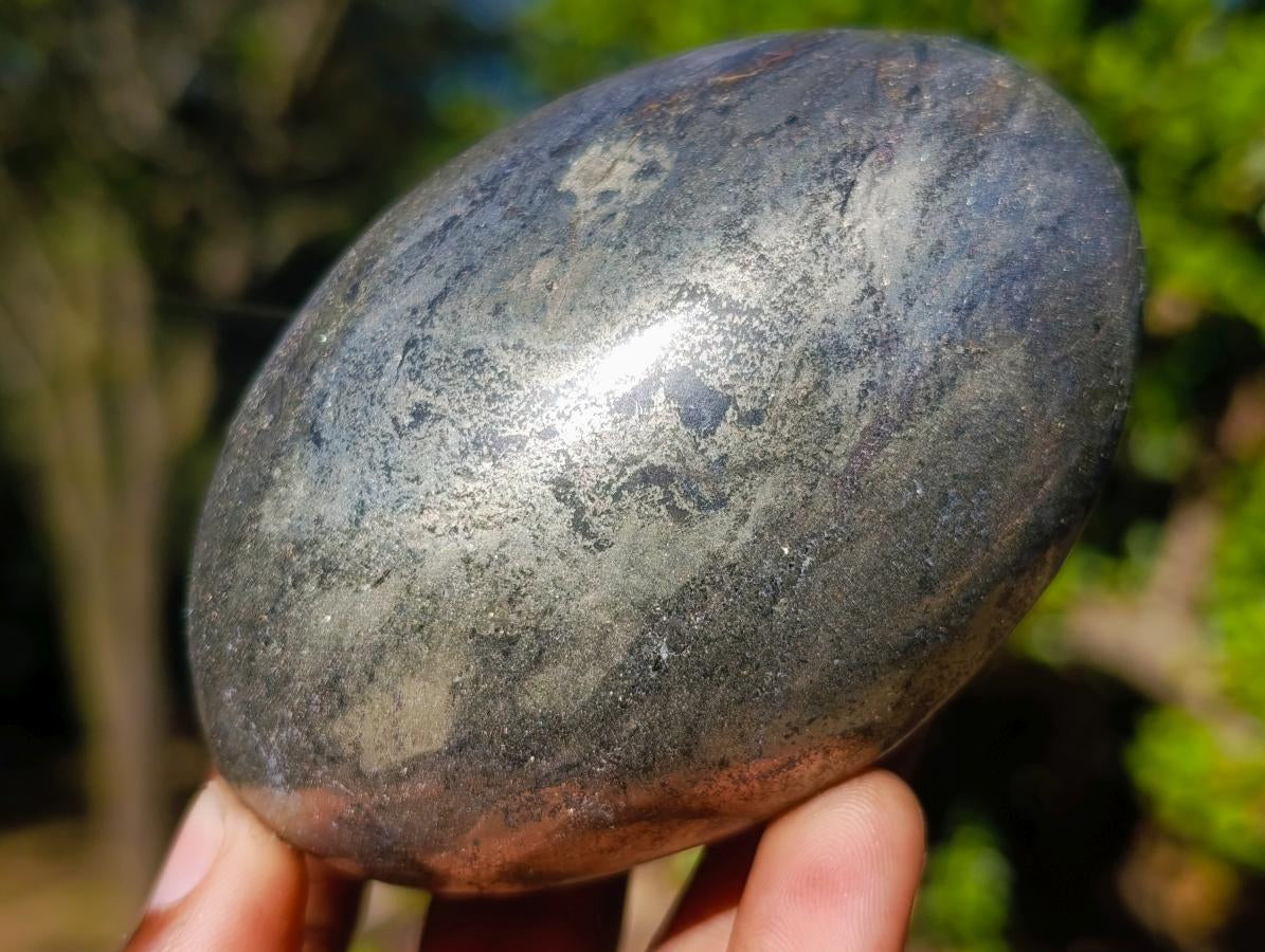 Polished XL Basalt Pharaoh Stone Galets x 3 From Iron Duke Mine, Zimbabwe - Toprock Gemstones and Minerals 