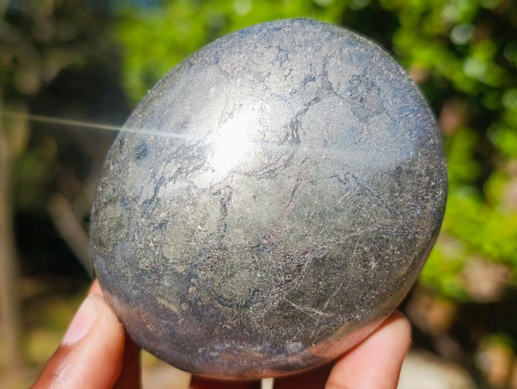 Polished XL Basalt Pharaoh Stone Galets x 3 From Iron Duke Mine, Zimbabwe - Toprock Gemstones and Minerals 