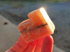 Natural Rhombohedral Sunset Orange Calcite Specimens x 24 From Spitzkop, Namibia - Toprock Gemstones and Minerals 